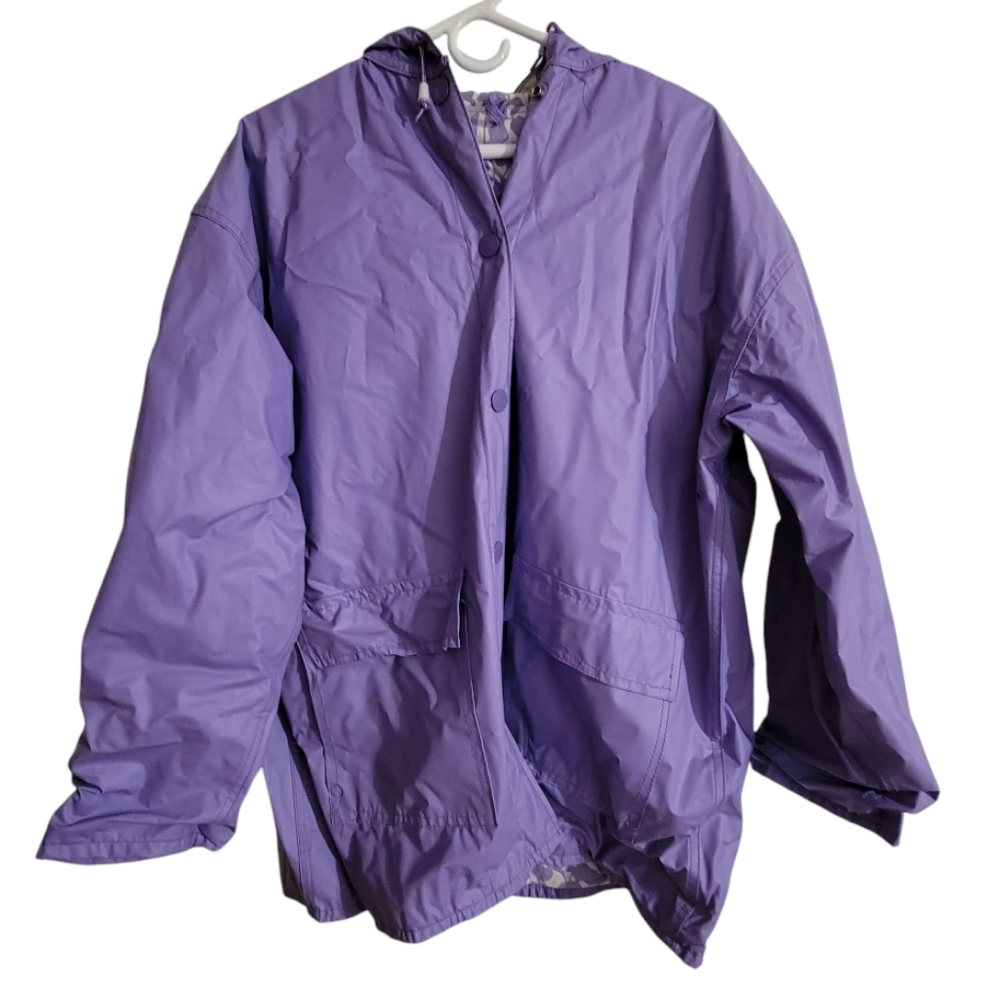 Slippery When Wet Women's Spring/Rain Lavender Jacket Size Large